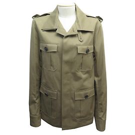 Christian Dior NUOVA GIACCA DIOR SAHARAN JACKET 5EH1042693 M 50 GIACCA IN COTONE SLIMANE Beige
