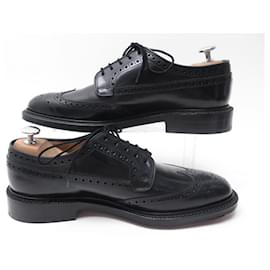 Church's-NEW CHURCH'S GRAFTON SHOES 7.5F 41.5 BLACK LEATHER DERBY SHOES SHOES-Black