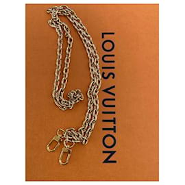 Louis Vuitton-Tracolla amovibile a catena Louis Vuitton dorata-D'oro