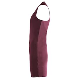Alexander Wang-Alexander Wang Figurbetontes Cut-Out-Kleid aus burgunderfarbener Kunstseide-Rot,Bordeaux