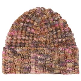 Acne Space Dye Beanie Hat in Wool, Pink / Multi Pink