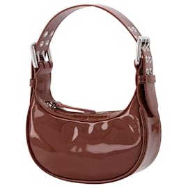 Autre Marque-Mini Soho Bag in Brown Patent Leather-Brown
