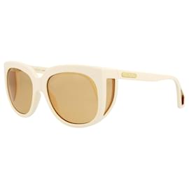 Gucci-Square-Frame Acetate Sunglasses-White