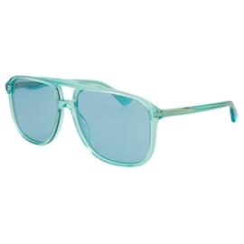 Gucci-Gucci Aviator-Style Acetate Sunglasses-Blue