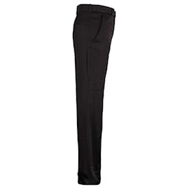 Joseph-Joseph Wide-Leg Trousers in Black Cupro-Black