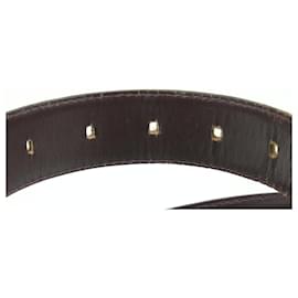 Louis Vuitton-110/44 Bordeaux Taiga Leather Ceinture Belt-Other