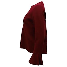 Iris & Ink-Iris & Ink Carmen Sweater in Burgundy Wool-Dark red
