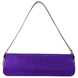 Autre Marque-Dulce Long Bag in Purple Metallic Leather-Purple