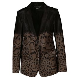 Salvatore Ferragamo Ferragamo Blazer aus Kalbsfell mit Leopardenmuster Andere
