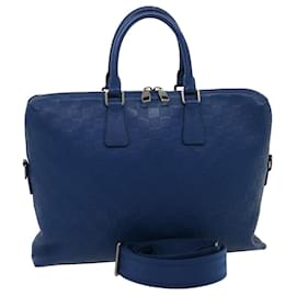 Louis Vuitton-LOUIS VUITTON Damier Infini Porte Documents Sac Jules 2façon N41328 auth 30617A-Bleu