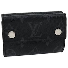 Louis Vuitton-LOUIS VUITTON Portafoglio compatto Monogram Eclipse Discovery Portafoglio M67630 auth 30813-Altro