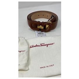 Salvatore Ferragamo-salvatore ferragamo belt-Brown