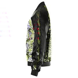 Saint Laurent-SAINT LAURENT 16SS Runway Beaded Badges Teddy Bomber Jacket in Multicolor Cotton-Multiple colors