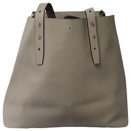 Kate Spade Large Adjustable Strap Tote Bag in Grey Leather Grey