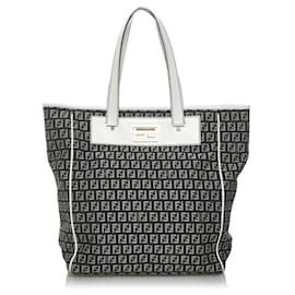 Fendi-Zucchino tote bag-Black