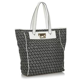 Fendi-Zucchino tote bag-Black