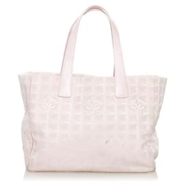 Chanel-New Travel Line Tote Bag-Pink