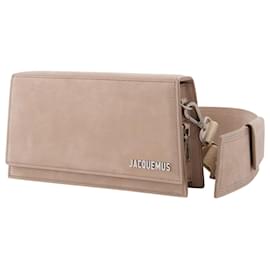 Jacquemus-Le Bambino Homme in Beige Leather-Beige