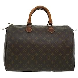 Louis Vuitton-Louis Vuitton Monogram Speedy 35 Hand Bag M41524 LV Auth ac887-Other