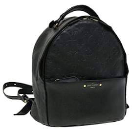 Louis Vuitton-LOUIS VUITTON Monogram Empreinte Sorbonne Backpack Black M44016 LV Auth 30951a-Black
