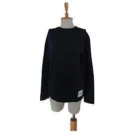 Jil Sander Top a Maniche Lunghe in Cotone Nero Nero