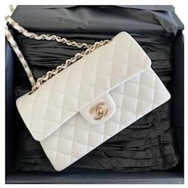 Chanel-Chanel Caviar Shoulder Bag-White