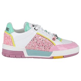 Sneakers basse Moschino Streetball Glitterate Rosa