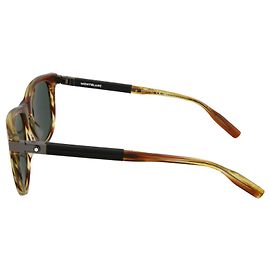 Montblanc Square-Frame Acetate Sunglasses Brown
