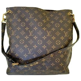 Bolso Louis Vuitton Hobe Metis de Cuero Marrón Oscuro Marrón oscuro