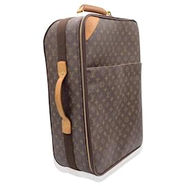 Louis Vuitton-Monogram Canvas Pegase 55 Trolley Rolling Suitcase-Brown