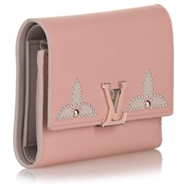Louis Vuitton-Louis Vuitton Pink Taurillon Capucines Wallet-Pink