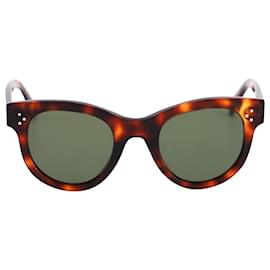 Céline-Celine Baby Aubrey Cat-Eye Gafas de sol con montura de carey en acetato marrón-Otro