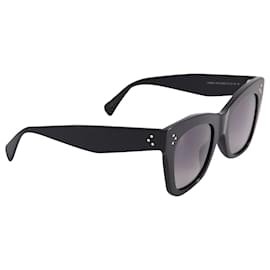 Céline-Celine CL4004IN Cat-Eye-Frame Sunglasses in Black Acetate-Black