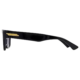 Bottega Veneta-Sunglasses in Black/Grey Acetate-Black