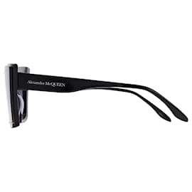 Alexander Mcqueen-Sunglasses in Black/Grey Acetate-Black