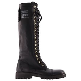 Zadig & Voltaire Joe Boot Smooth Cowskin in black leather Black