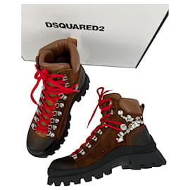 Dsquared2-Ankle Boots-Brown