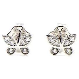 Graff Graff Orecchini Pave Farfalla Piccolo Diamante Totale 0.09ct K18WG Altro