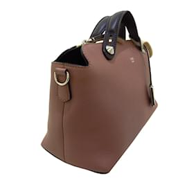 Fendi-Sacoche en cuir marron Fendi By The Way-Marron