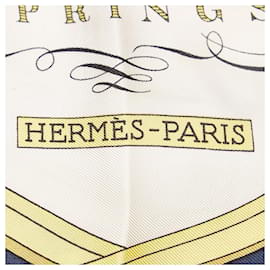 Hermès-Hermes Blue Springs Silk Scarf-Blue,Multiple colors,Navy blue