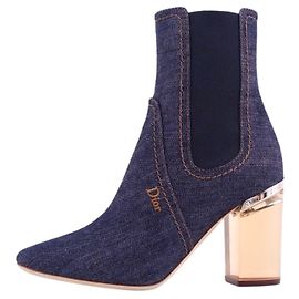 Christian Dior Stiefel Blau