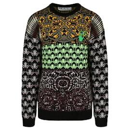 Off White-Persian Fantasy Wool Sweater-Multiple colors
