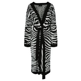 Alanui Street Zebra Seidenstrick-Kimono Mehrfarben