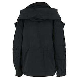 Bottega Veneta-Mens Hooded Parka Jacket-Black