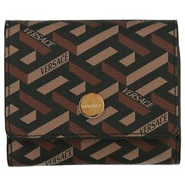 Versace La Greca Signature Wallet Multiple colors