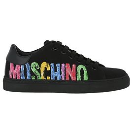 Sneakers Moschino in tela con logo Nero