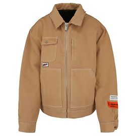 Heron Preston Mens Uniform Patch Jacket Beige