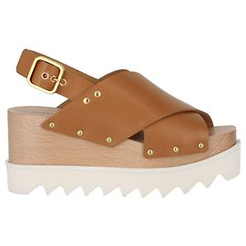 Stella Mc Cartney Sandalias con plataforma Percy de Stella McCartney Castaño