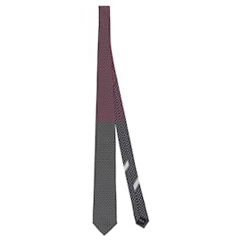 Salvatore Ferragamo-Salvatore Ferragamo Sunglass-Print Silk Necktie-Blue