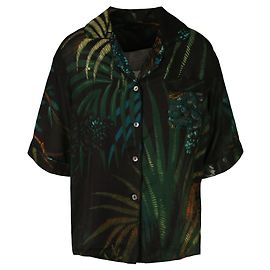 Camicia in seta con stampa giungla Alanui Multicolore
